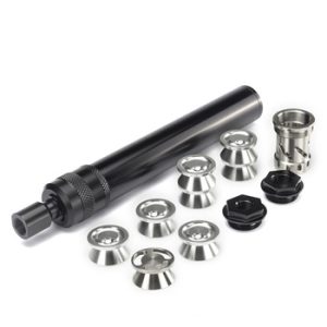 1.25″OD 6.9″L Solvent Trap Fuel Filter 1/2×28+5/8×24 K Cup 1x SS Cup,7x Alu Cups + Trilug 3 Lug +1/2×28 or 5/8×24 Adapter Combo - P80 Complete