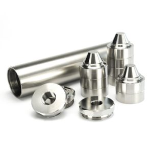 7.8″ Titanium Solvent Trap Fuel Filter – 1.5″ OD, 1.375×24, 1/2×28 + 5/8×24 - P80 Complete